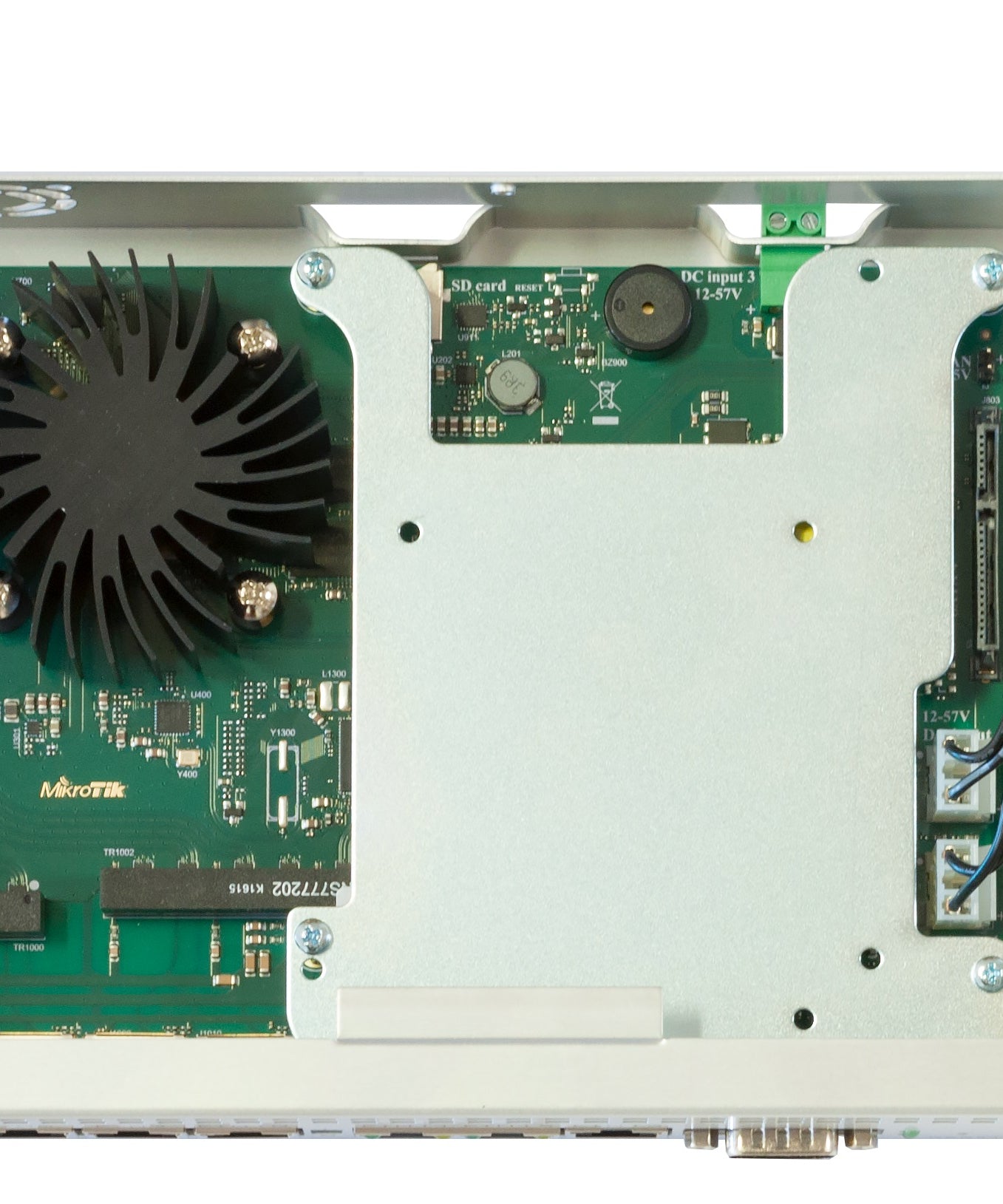 MikroTik RB1100AHx4 Dude Edition, 13-Port Gigabit LAN 1U Rackmount Router, 60GB M.2 Drive, 1.4GHz Quad Core CPU, 1GB RAM, L6