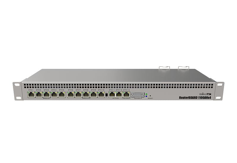 MikroTik RB1100AHx4 1.4GHz Quad Core 128MB 13xGb LAN L6
