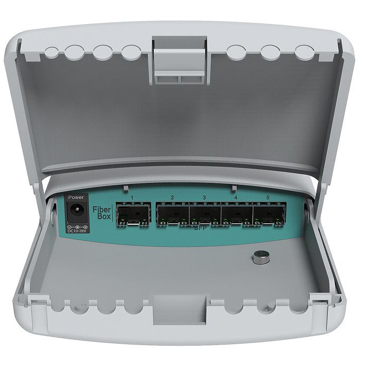 Mikrotik FiberBox An outdoor switch with five SFP ports