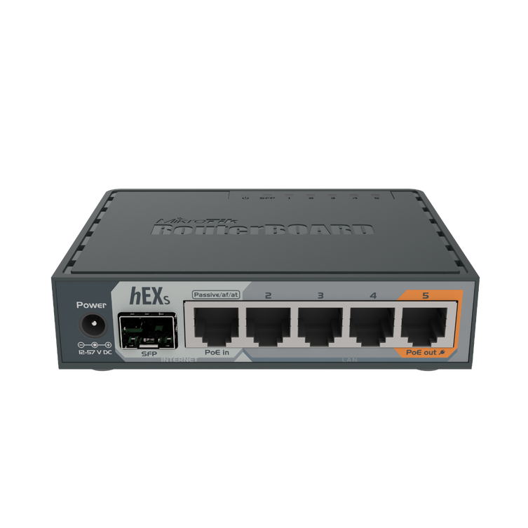  MikroTik RB760iGS hEX 880MHz Dual Core 256MB 5xGb PoE L4
