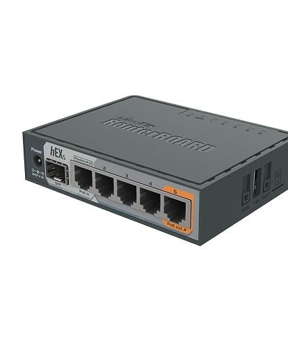 MikroTik RB760iGS hEX 880MHz Dual Core 256MB 5xGb PoE L4