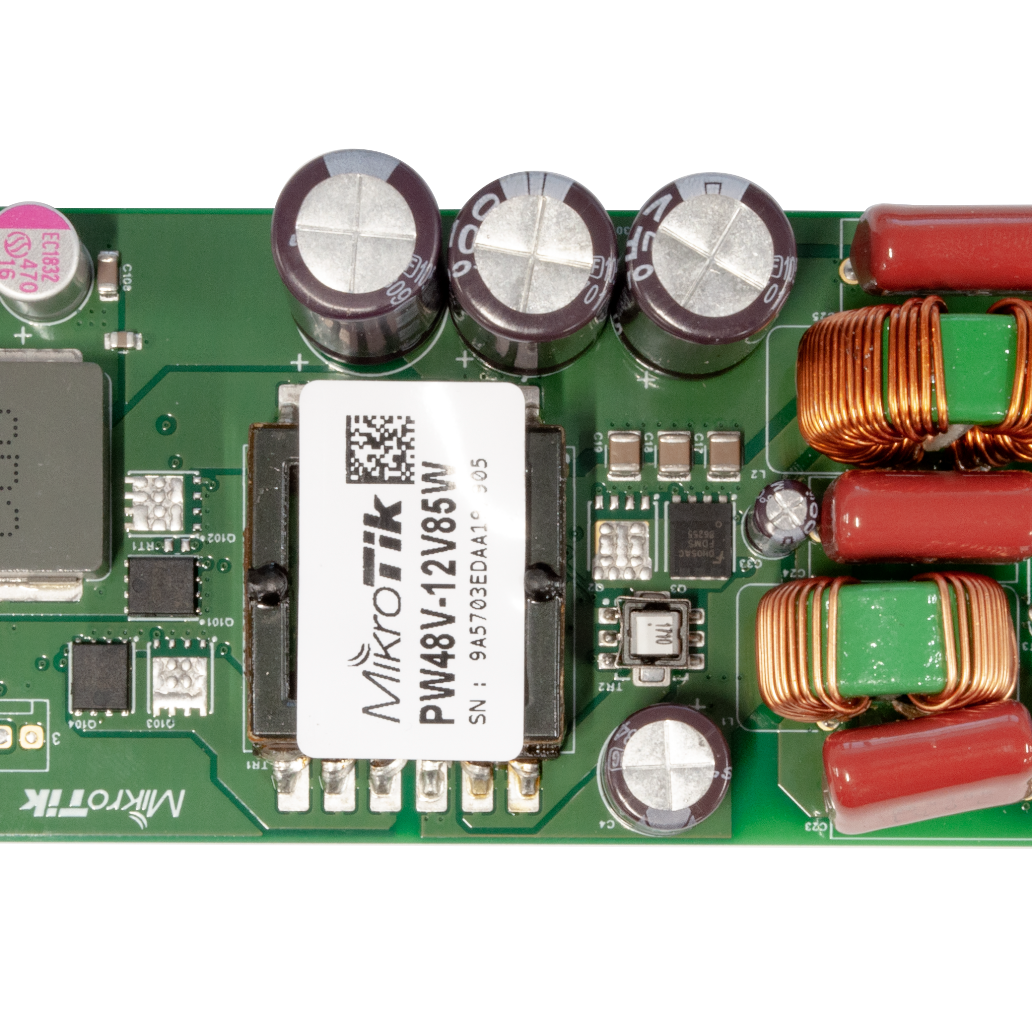 Mikrotik ±48V Open frame Power supply with 12V 7A output, for new r2 CCR revisions