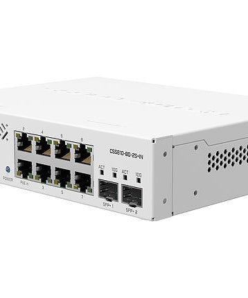 MikroTik Cloud Smart Switch with 8 Port GbE 2 Port 10G SFP+