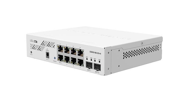 MikroTik Cloud Smart Switch with 8 Port GbE 2 Port 10G SFP+