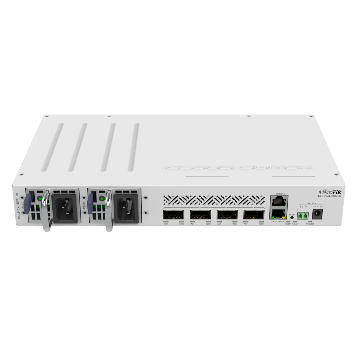 MikroTik CRS504-4XQ-IN Cloud Router Switch 650MHz 4xQSFP28