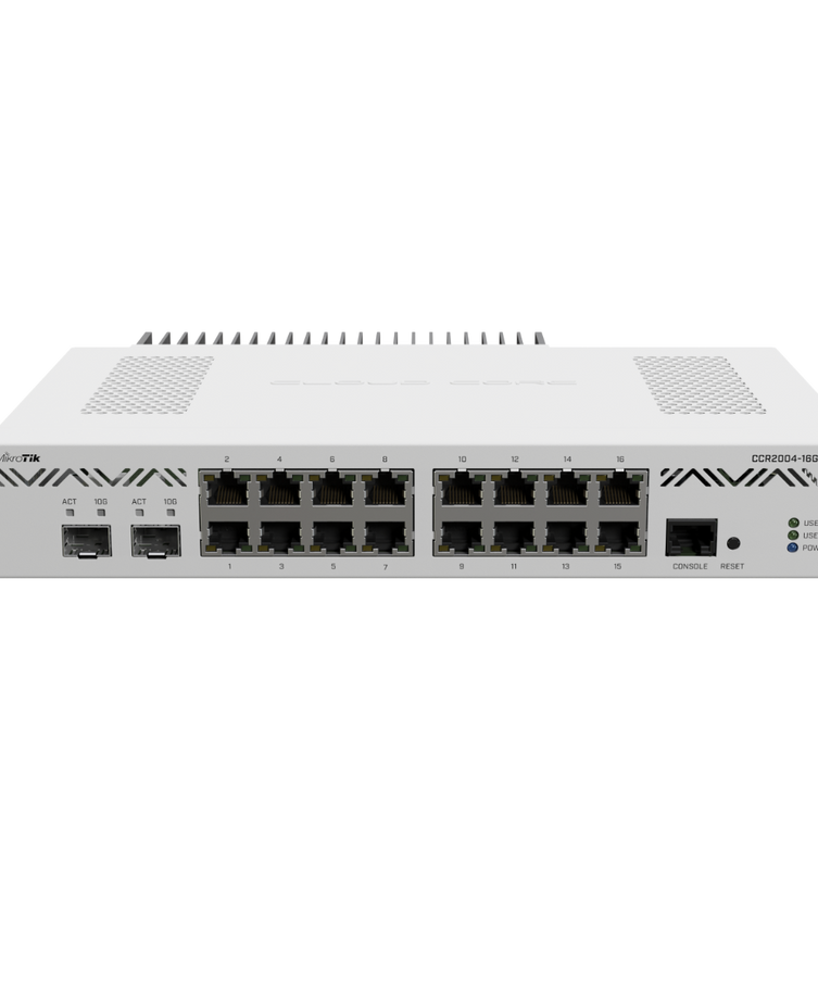 MikroTik CCR2004-16G-2S+PC Cloud Core Router 1.2GHz 16xGb 2xSFP+