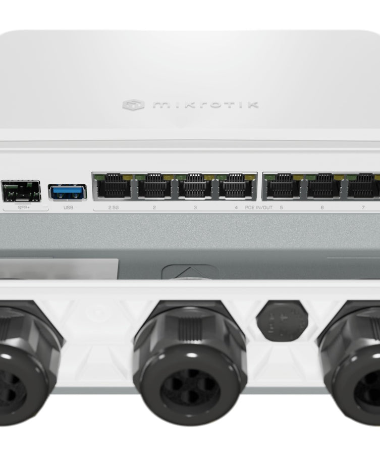 MikroTik RB5009 1x 10G SFP+ 1x 2.5GbE 7x 1GbE Quad Core PoE-in/Out Outdoor Router
