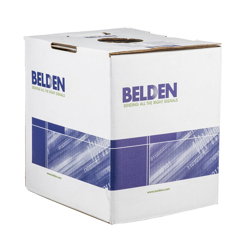 Belden 2413 Multi-Conductor Enhanced Cat 6 Nonbonded-Pair Cable, 23AWG, 4-Pair UTP CMP Plenum, 1000ft. Pull Box Reel