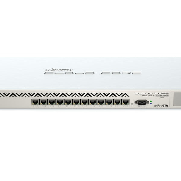 MikroTik CCR1016-12G Cloud Core Router, 16 Core CPU, 12-Port Gigabit Ethernet, 2GB RAM, RouterOS Lvl 6
