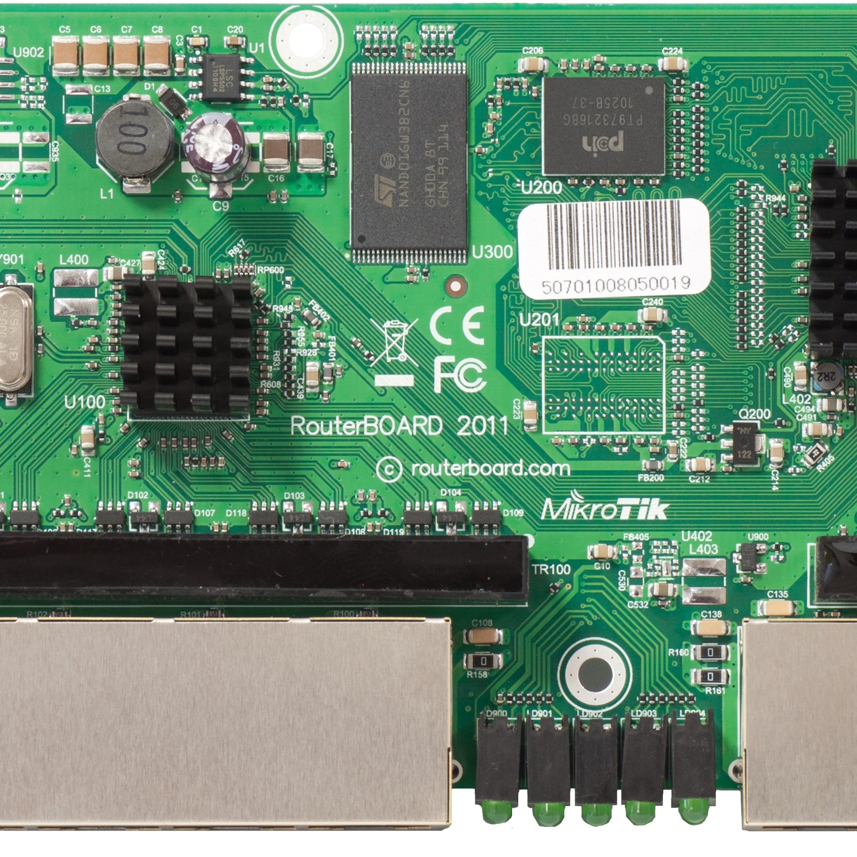 MikroTik RB2011LS Router Board, 600MHz CPU, 64MB RAM, Board Only