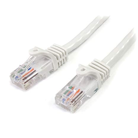 Patch Cord Cat 5e 4 Pair U/UTP 24 AWG White 3 ft.