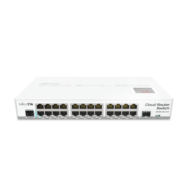 Mikrotik CRS125-24G-1S-IN 24x Gigabit Ethernet layer 3 Smart Switch 1x SFP cage