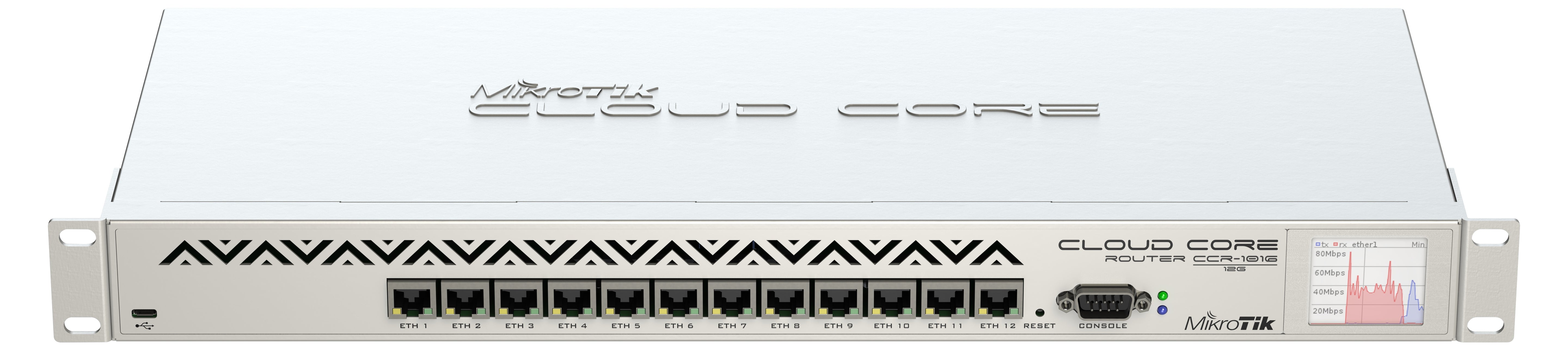 MikroTik CCR1016-12G Cloud Core Router (High Resolution)