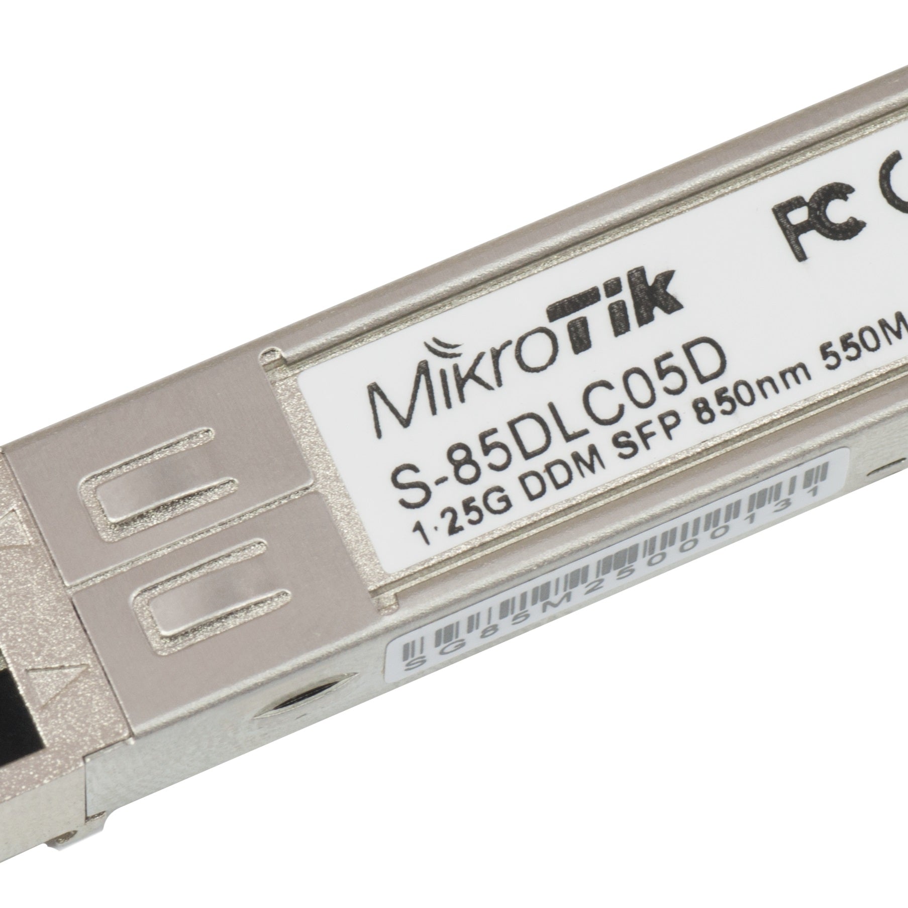 MikroTik S-85DLC05D SFP Module, 1.25G Data Rate, Multi Mode, 550m Distance, 850nm Dual LC Connector