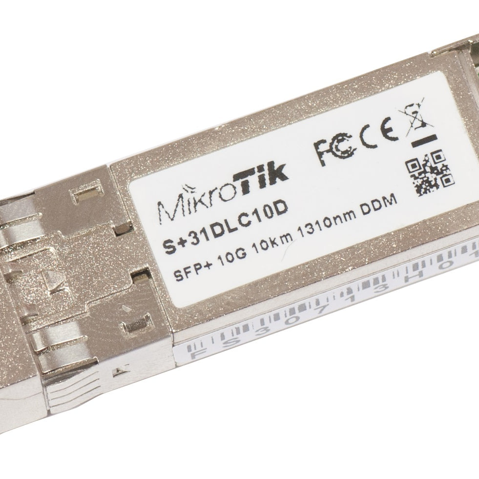 MikroTik S+31DLC10D SFP+ Module (10Gbps, Single Mode, 10km, 1310nm, LC connector, DDMI)
