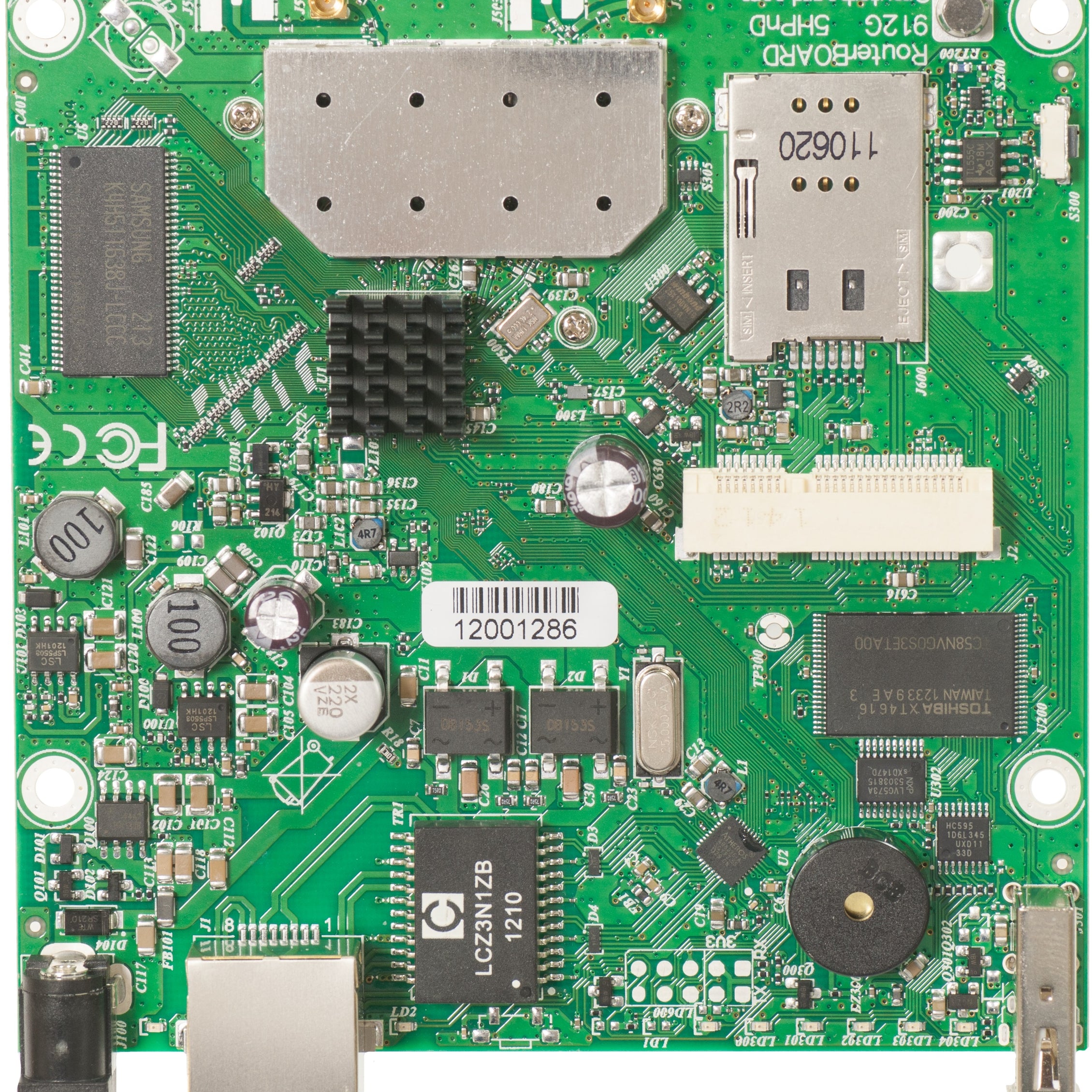 MikroTik RB912UAG-5HPnD RouterBOARD, 600MHz CPU, 64MB RAM, USB Port, 802.11a/n Wireless, mPCIe Slot, RouterOS L4	