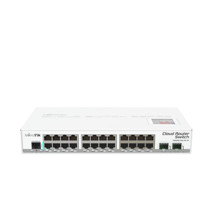 Mikrotik CRS226-24G-2S+IN 24x Gigabit Ethernet layer 3 Smart Switch 2x SFP+ cages