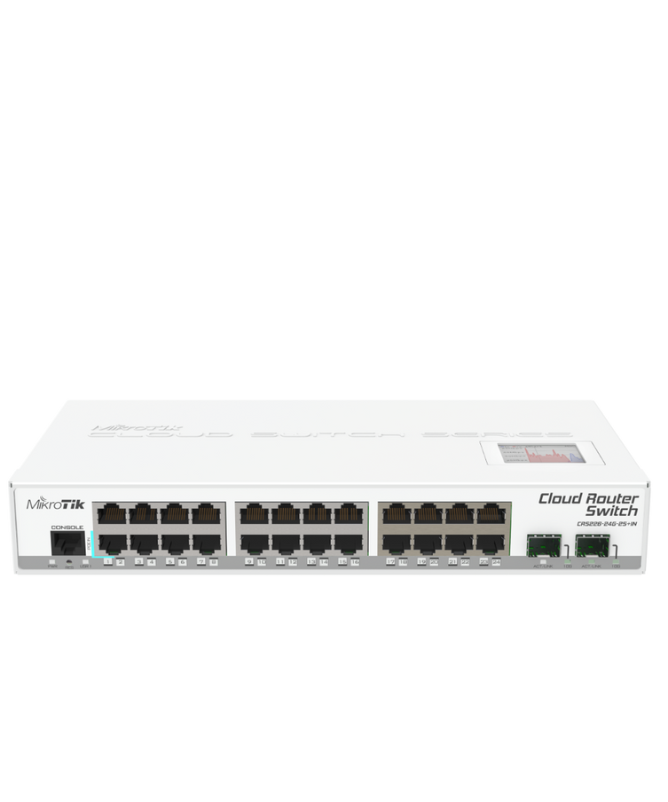 Mikrotik CRS226-24G-2S+IN 24x Gigabit Ethernet layer 3 Smart Switch 2x SFP+ cages