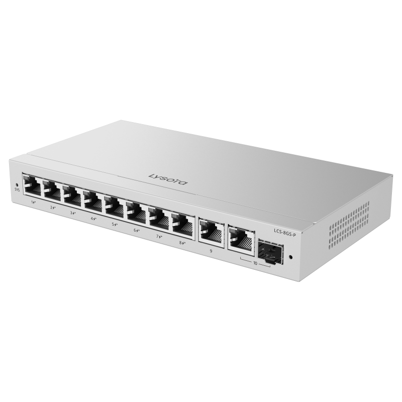 Lysora LCS-8GS-P 8-Port Cloud Managed PoE Switch with 120 W PoE Budget