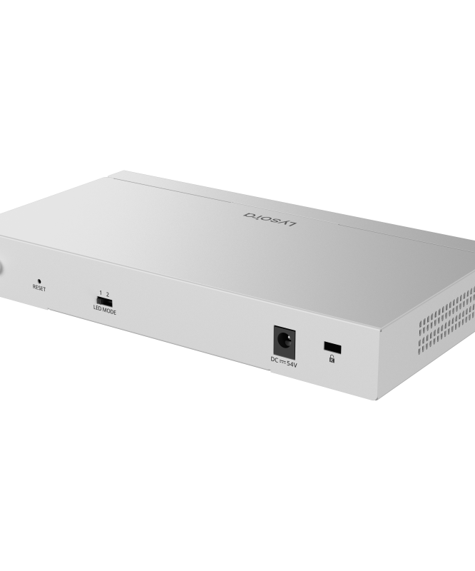 Lysora LCS-8GS-P 8-Port Cloud Managed PoE Switch with 120 W PoE Budget