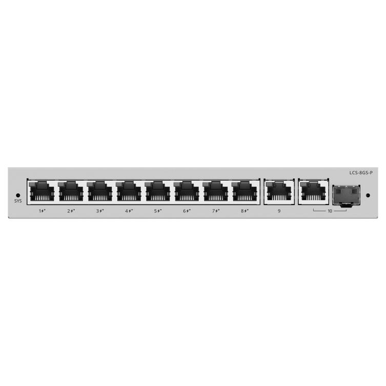 Lysora LCS-8GS-P 8-Port Cloud Managed PoE Switch with 120 W PoE Budget