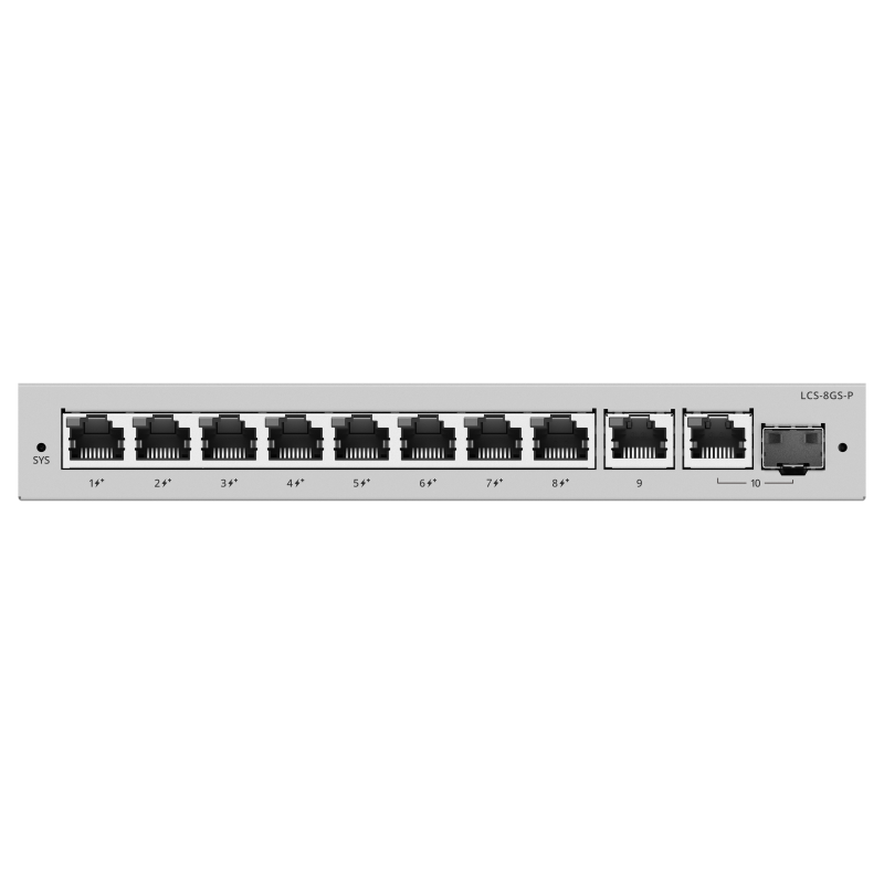 Lysora LCS-8GS-P 8-Port Cloud Managed PoE Switch with 120 W PoE Budget