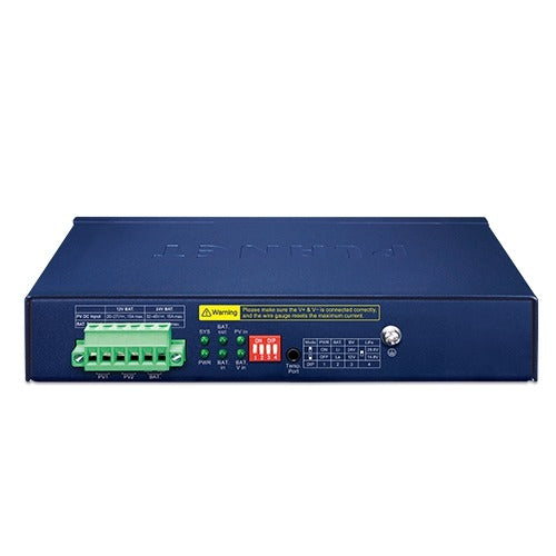 Planet  5-Port 802.3at PoE+ Solar PoE Switch with 1-Port 1000X SFP and LCD Display