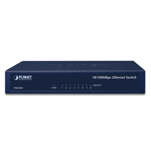 Planet 8-Port 10/100Mbps Fast Ethernet Switch