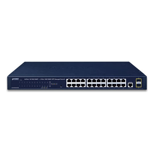 Planet 24-Port 2-Port 100/1000MBPS SFP Web-Smart Gigabit Ethernet Switch