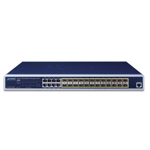 Planet L2+ 24-Port 100/1000X SFP + 8-Port Shared TP Managed Switch