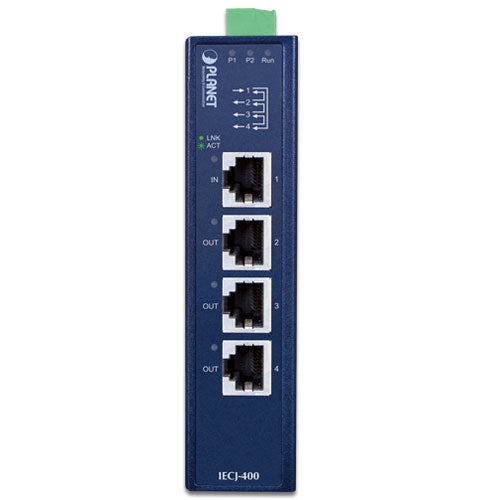 Planet IECJ-400 Industrial 4-Port EtherCAT Junction Slave