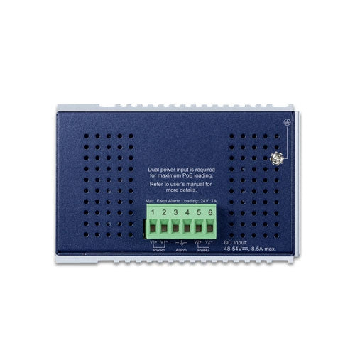 Planet Industrial 8-Port Gigabit 802.3bt PoE + 2-Port RJ45 + 2-Port SFP Managed Switch
