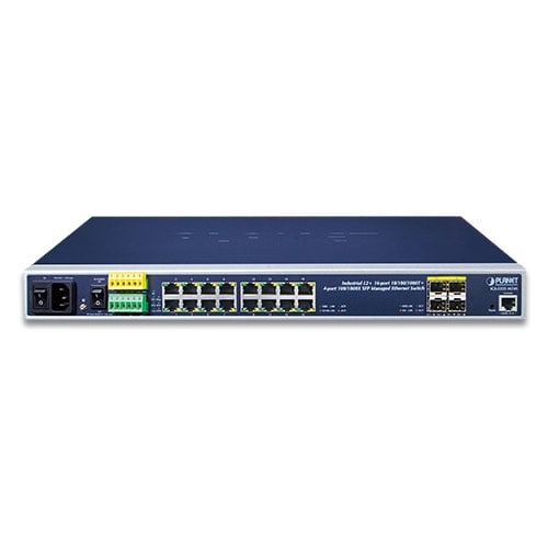 Planet Industrial L2+/L4 Managed Ethernet Switch 16x1000T 4x100/1000X SFP