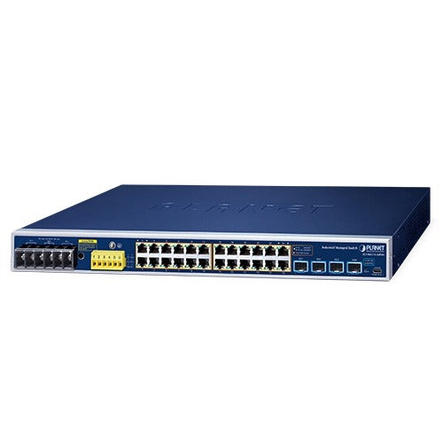 Planet Industrial L2+ 24-Port 2.5G 802.3at PoE + 4-Port 10G SFP+ Managed Ethernet Switch
