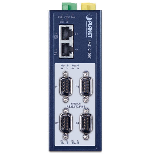 Planet Industrial 4-Port RS232/422/485 Modbus Gateway