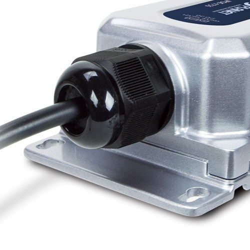 Planet Industrial IP67 802.3bt PoE++ Splitter (DC 12V, -40~75 degrees C)