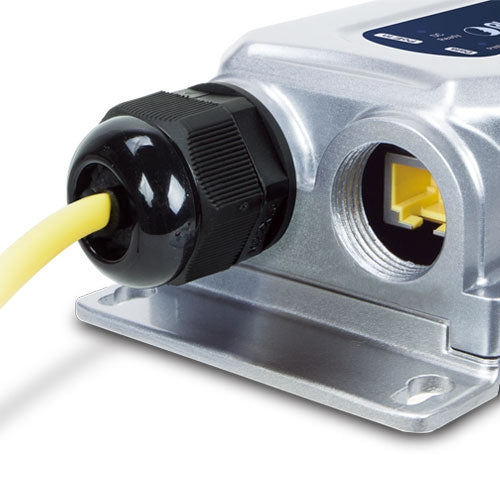 Planet Industrial IP67 802.3bt PoE++ Splitter (DC 12V, -40~75 degrees C)