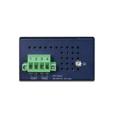 Planet Industrial 2-port Multi-Gigabit 802.3bt PoE++ Injector Hub 12V