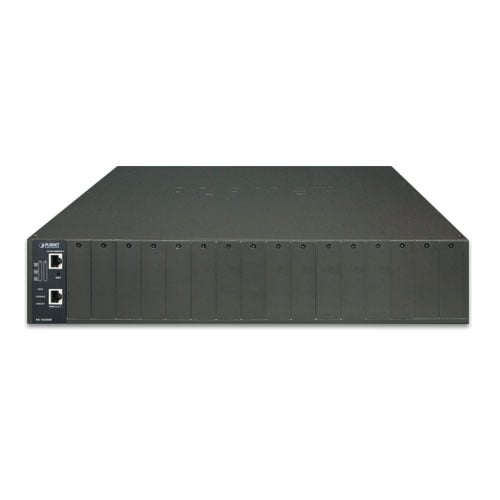 Planet 19″ 2U 16-Slot Managed Media Converter Chassis (DC Power)