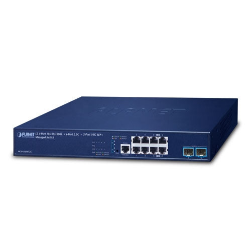Planet  L3 4-Port Copper 4-Port 2.5G  2-Port 10G SFP+ Managed Switch