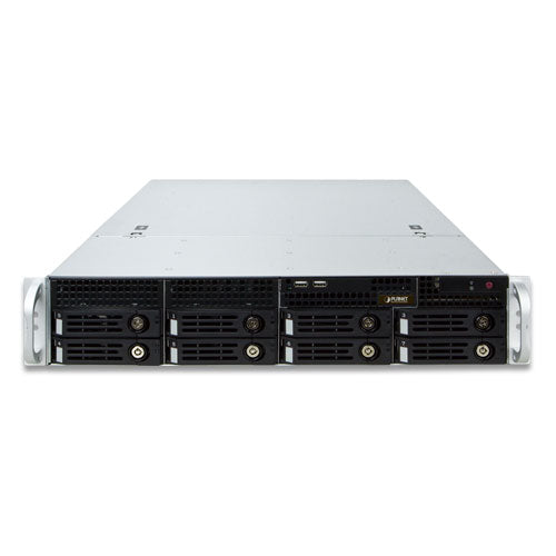 Planet NVR-E6480 64-Ch Windows-based Network Video Recorder w/ 8-Bay Hard Disks: 2U Rackmount Chassis, MJPEG/MPEG4/H.264