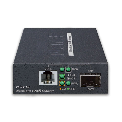 Planet VC-231GF 1-Port 1000BASE-X SFP + 1-Port RJ11 VDSL2 Converter