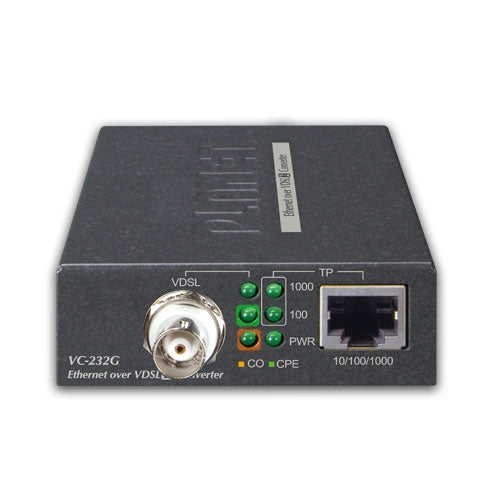 Planet VC-232G 1-Port Gigabit Ethernet over Coaxial Converter  Downstream: 200Mbps Upstream: 100Mbps