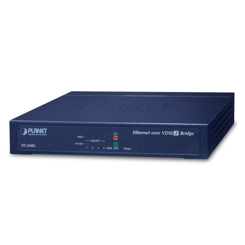 Planet  4-Port Ethernet to VDSL2 Bridge - 30a profile w/ G.vectoring