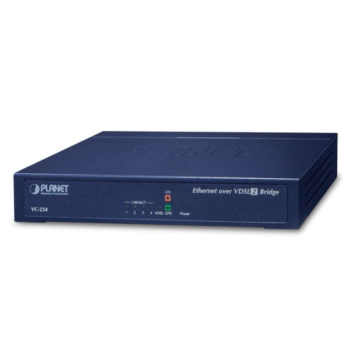 Planet VC-234 4-Port Ethernet over VDSL2 Bridge (Profile 30a)
