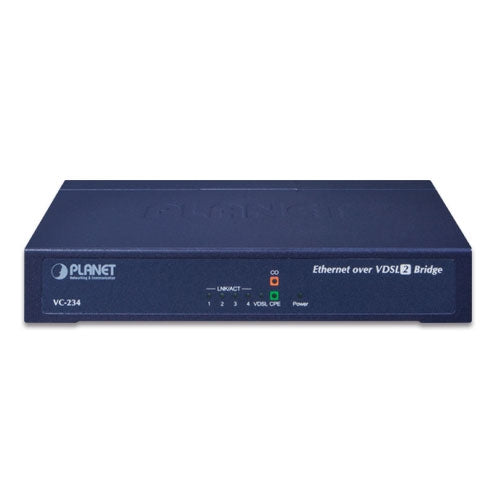 Planet VC-234 4-Port Ethernet over VDSL2 Bridge (Profile 30a)