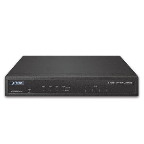 Planet VGW-820FS 8-Port SIP VoIP Gateway (8 FXS)