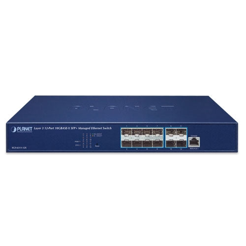 Planet XGS-6311-12X Layer 3 12-Port 10GBASE-X SFP+ Managed Ethernet Switch