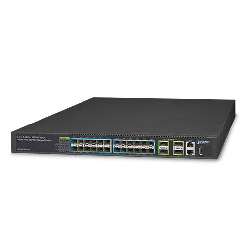 Planet Layer 3 24-Port 10G SFP+ 4-Port 100G QSFP28 Managed Switch