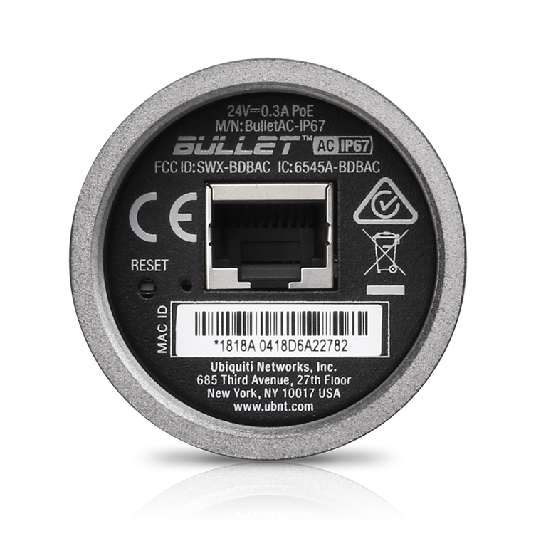 Ubiquiti Networks Bullet Dual Band AC Titanium 2.4/5GHz IP67 US